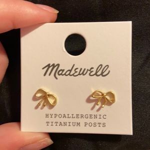 Madewell mini bow studs